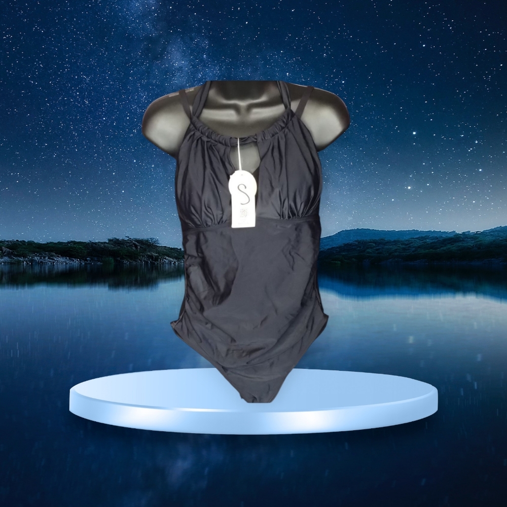 Black One-Piece Swimsuit